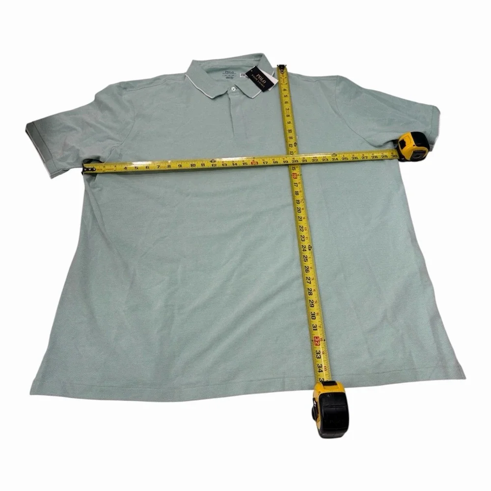 Polo Ralph Lauren Men's Classic Fit Mesh Mint Green Polo Shirt 4XLT NWT